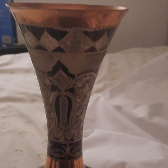 Artisan Copper Vase - Picture 2 of 3